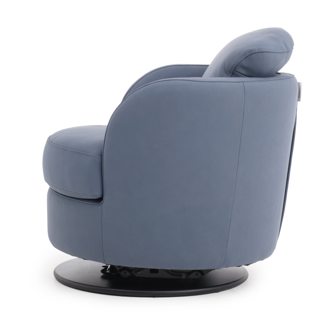 Wedia Swivel Accent Chair Dark Blue