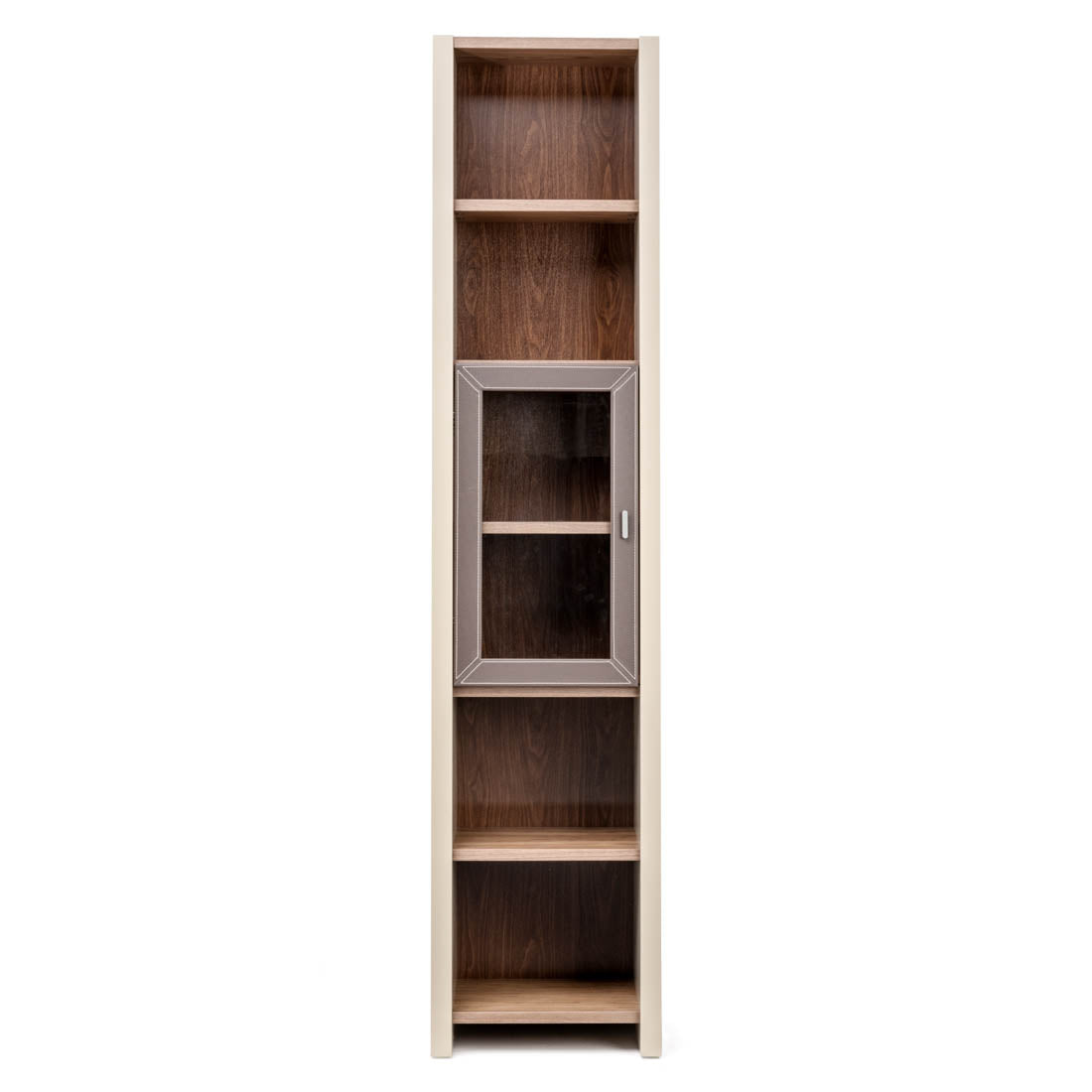 Neghan Wood Bookcase Dark Brown