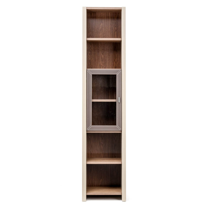 Neghan Wood Bookcase Dark Brown