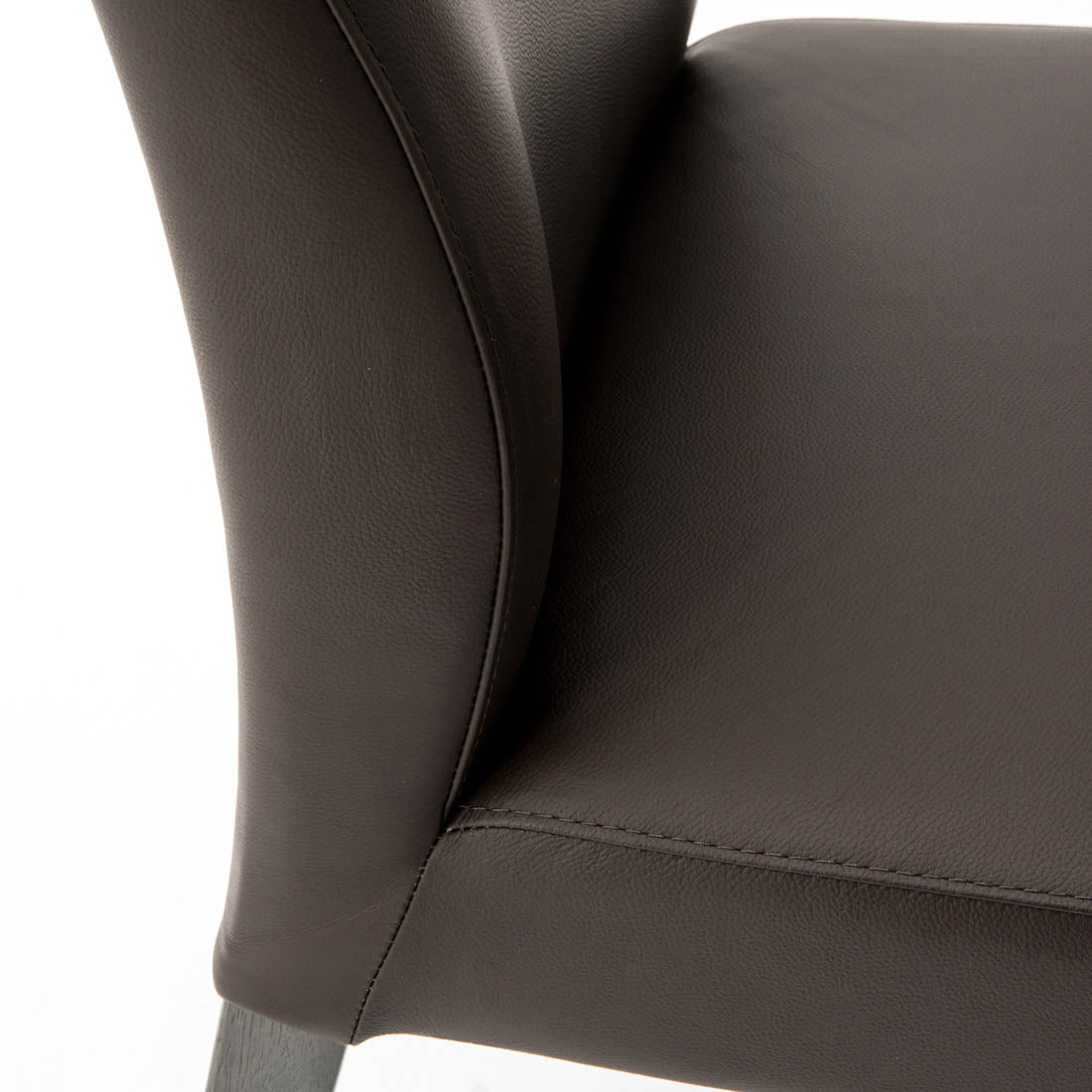 Jennifer Leather Chair Dark Brown