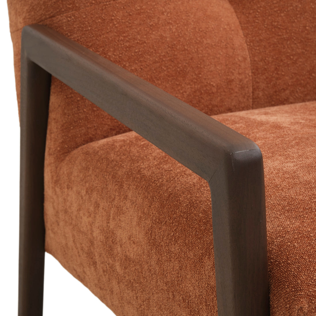 Norina Fabric Accent Chair Orange