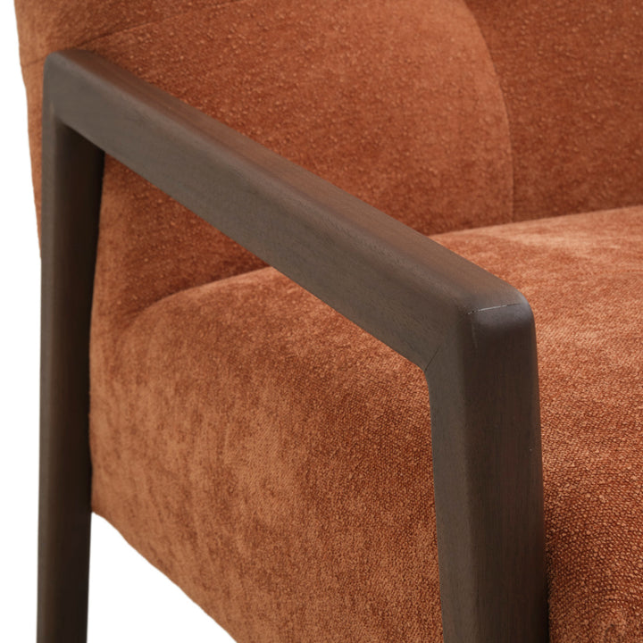Norina Fabric Accent Chair Orange