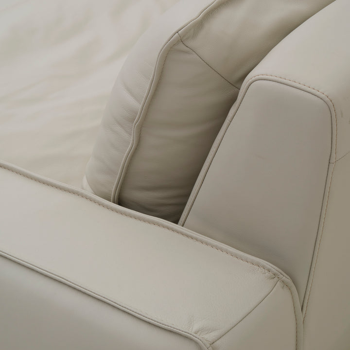 Nadyna Leather Modular Sofa Beige