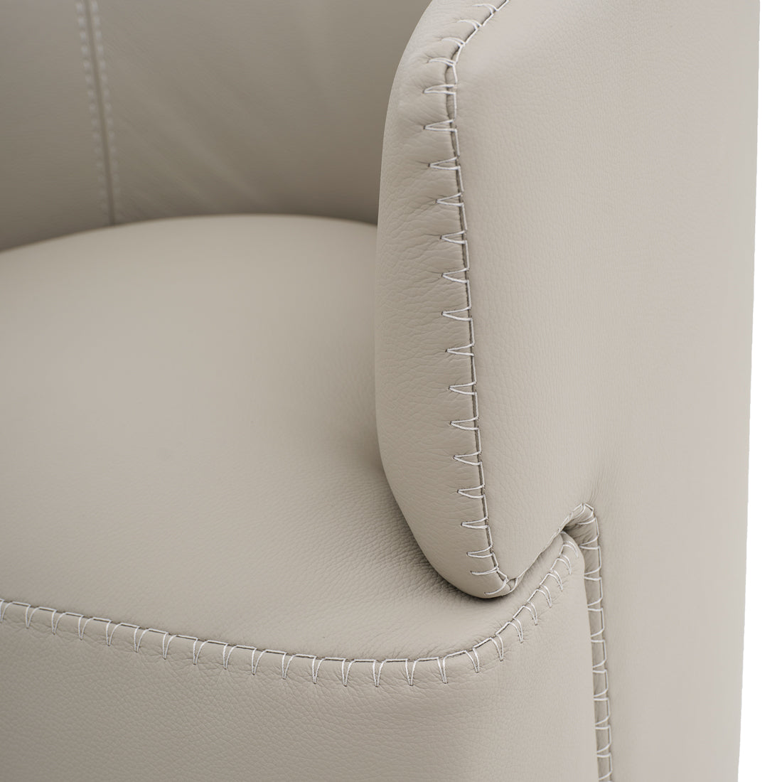 Westie Swivel Accent Chair Light Grey