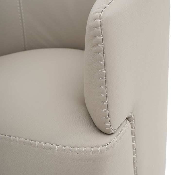 Westie Swivel Accent Chair Light Grey