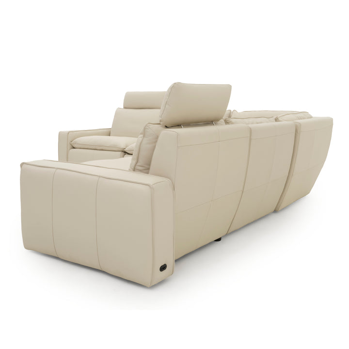 Nadyna Leather Modular Set Beige