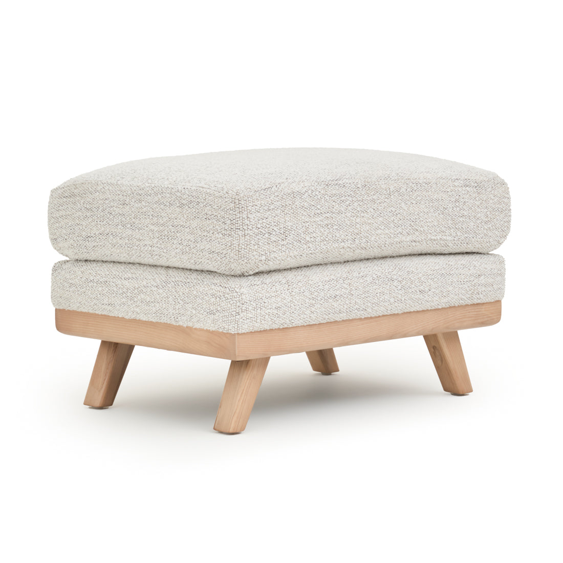 Esme Fabric Ottoman Beige