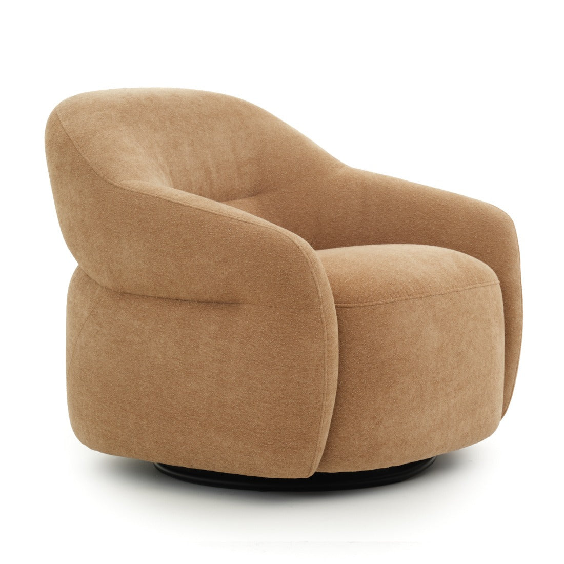 Nymeria Swivel Accent Chair Light Brown