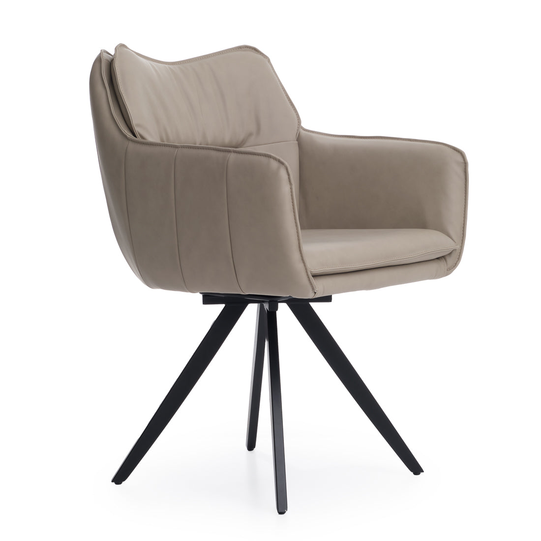 Nahara Swivel Armchair Taupe