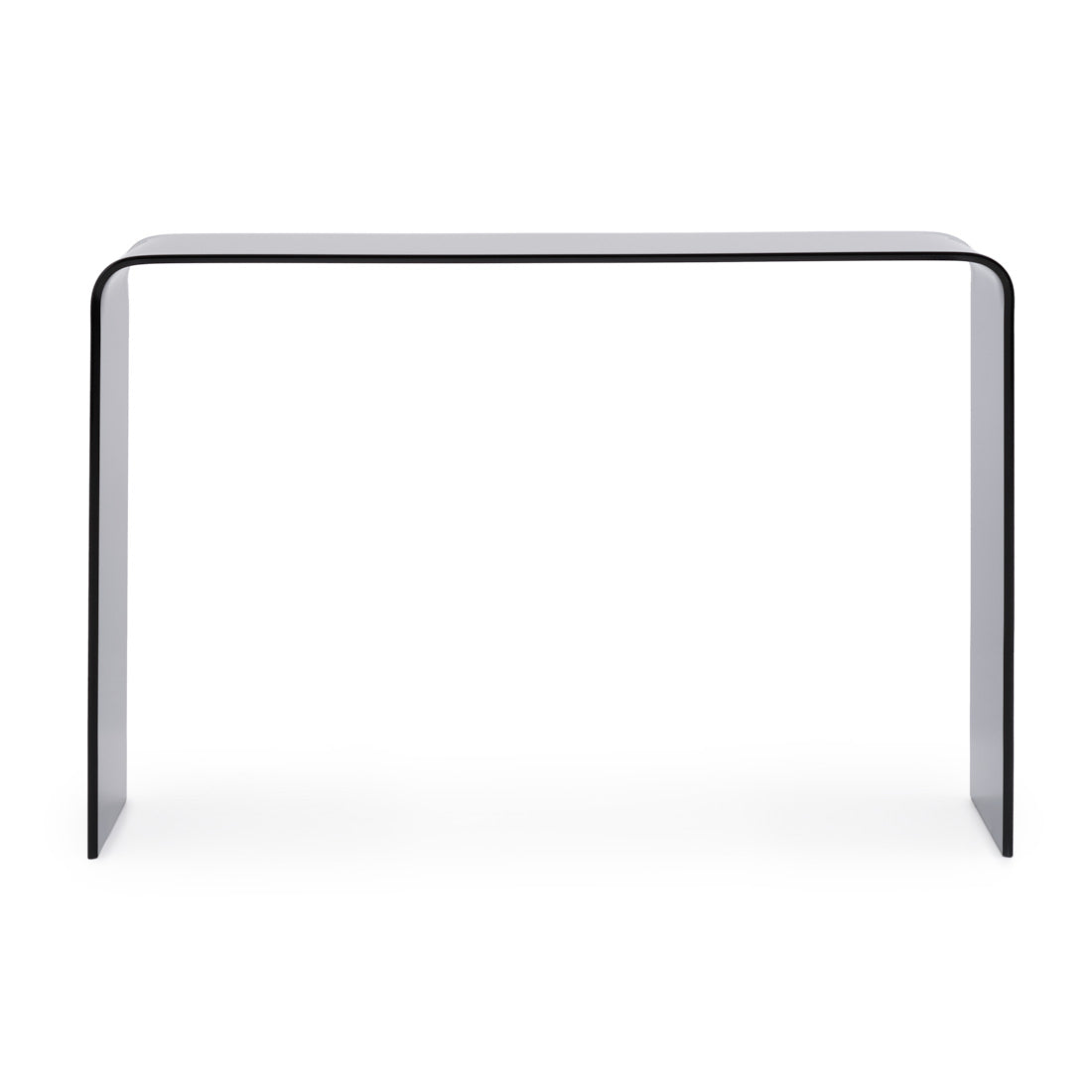 Wenzel Glass Console Table Dark Grey