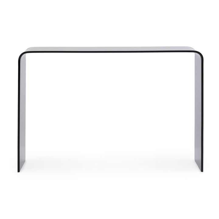 Wenzel Glass Console Table Dark Grey
