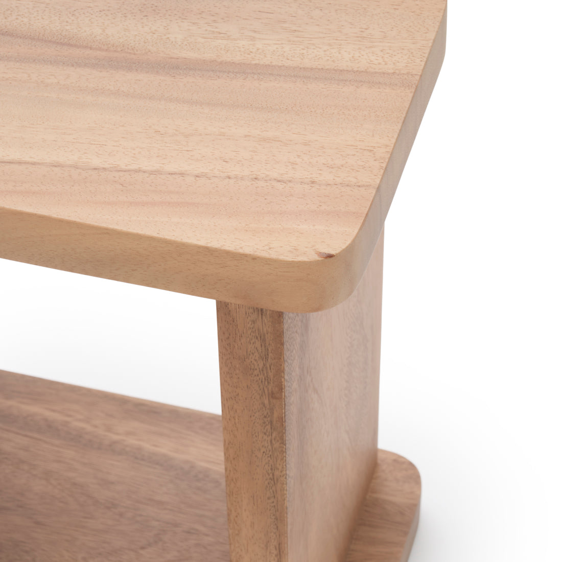 Siya Wood Accent Table Light Brown