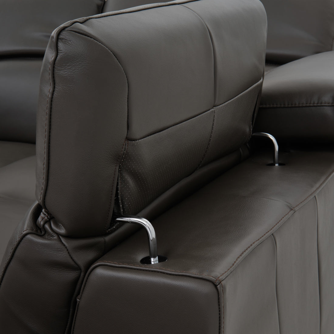 Wilnoir Reclining Sectional Sofa Dark Grey