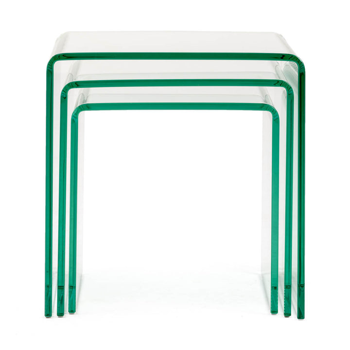 Wenzel Glass Nesting Table Clear