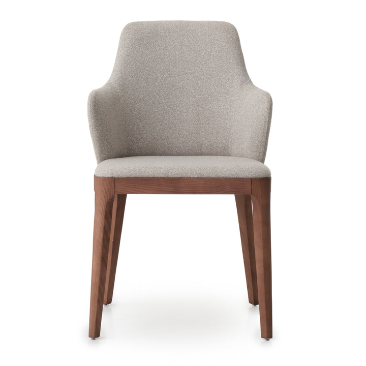 Evana Fabric Chair Light Brown