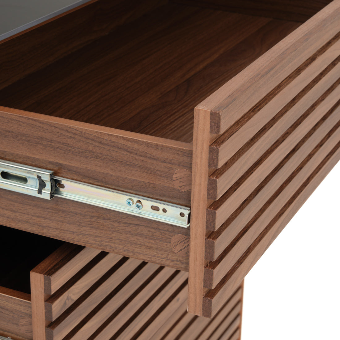 Ezio 5-Drawer Chest Dark Brown