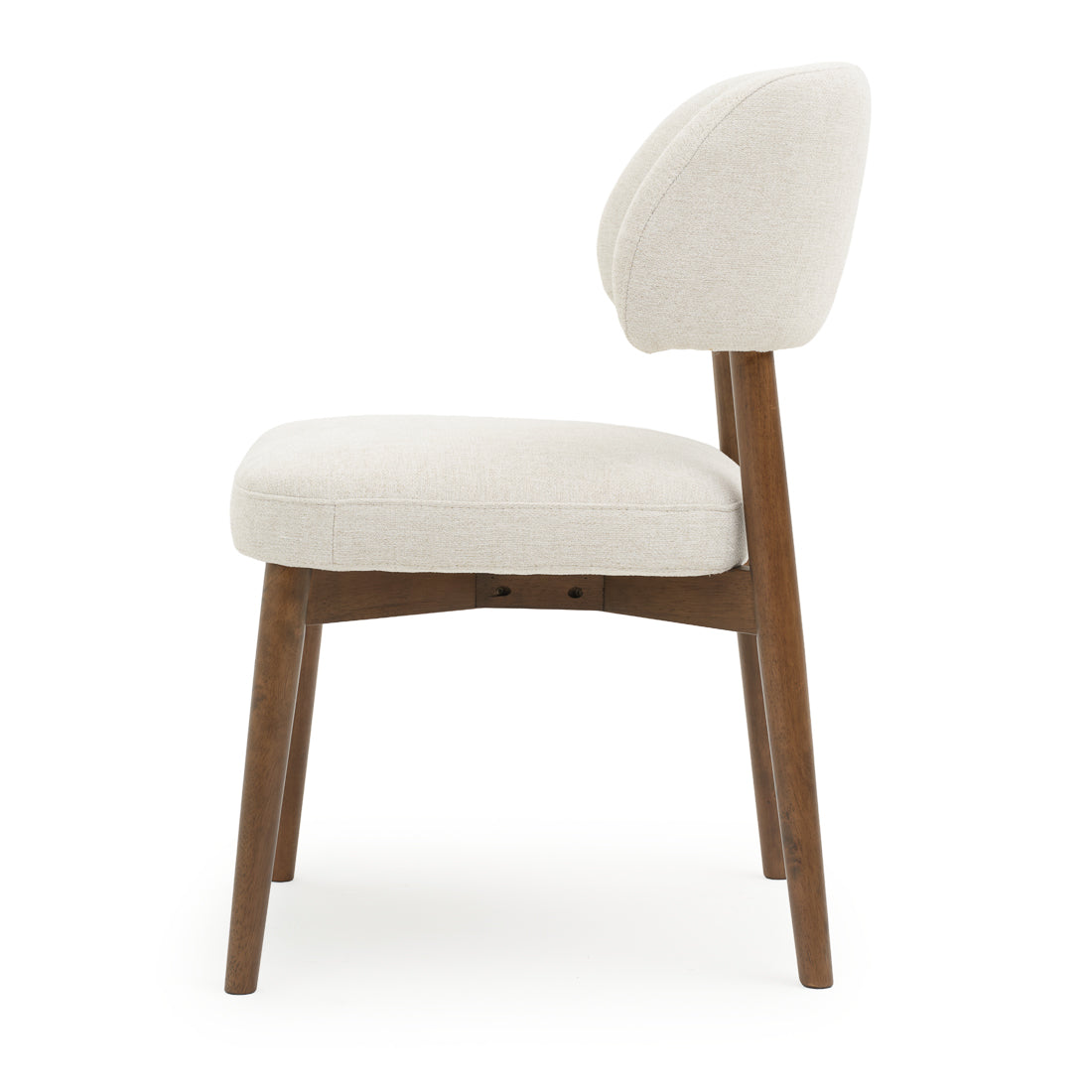 Eldina Fabric Chair Off White