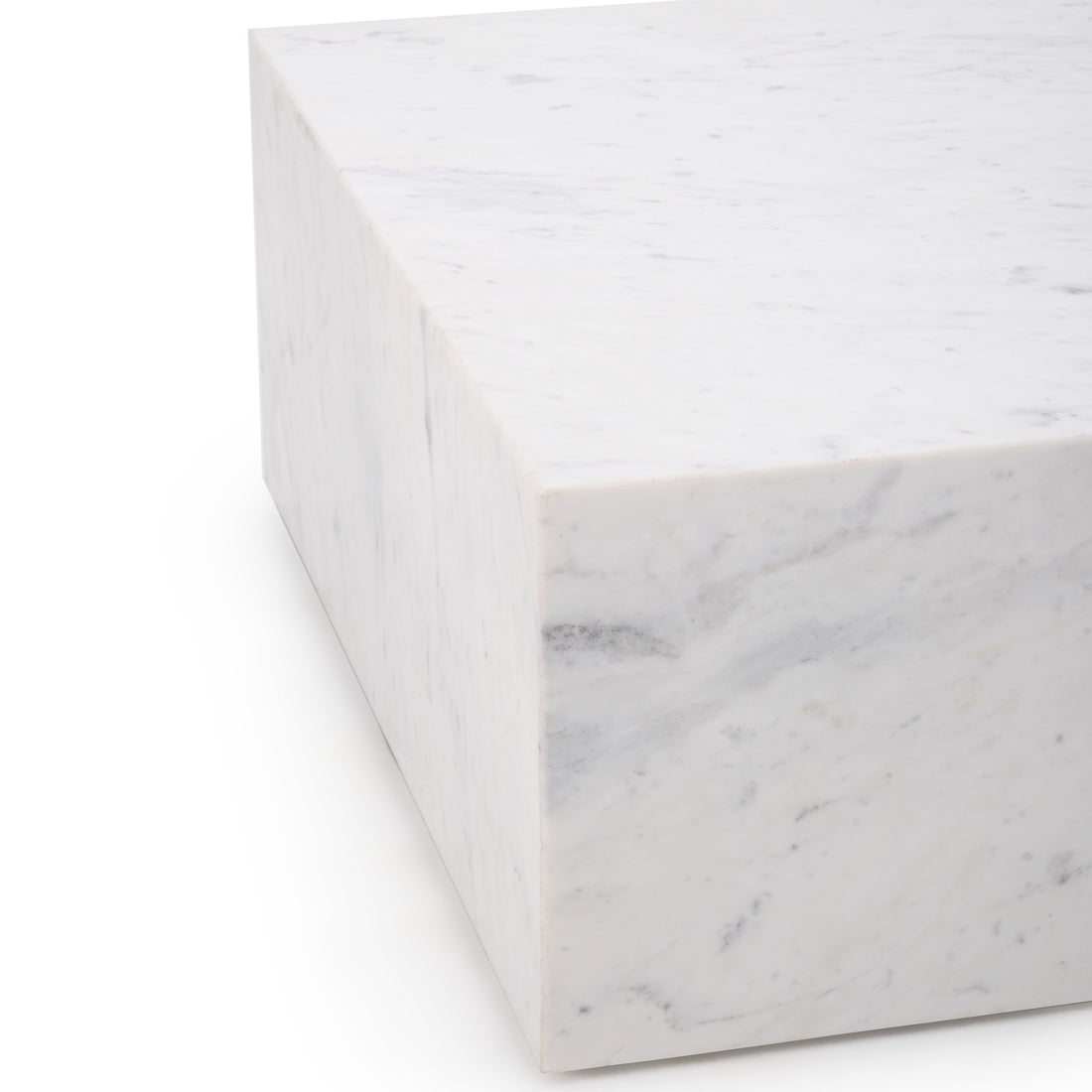 Nabby Marble Coffee Table White