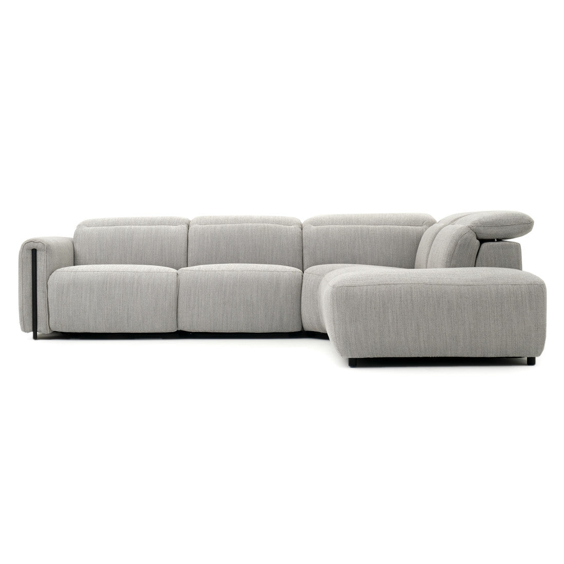 Wilnoir Reclining Sectional Sofa Light Grey