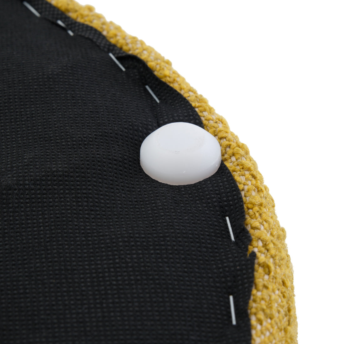 Emondi Fabric Ottoman Yellow