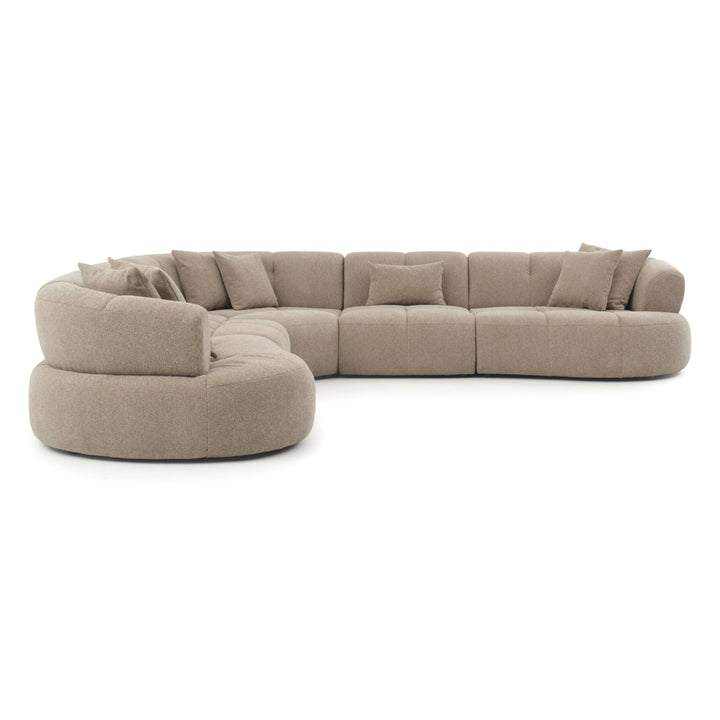 Edwina Fabric Modular Set Taupe