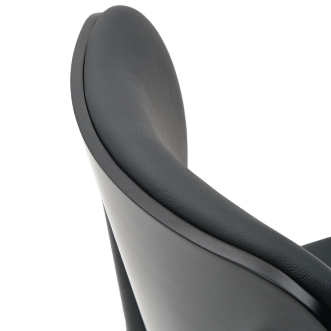 Elinor Leather Chair Black