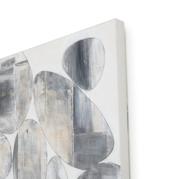 Nacama Painting on Canvas Light Grey