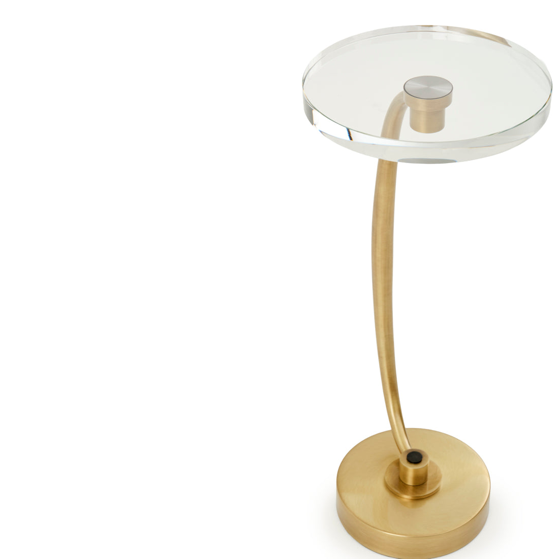 Evanly Glass Accent Table Gold