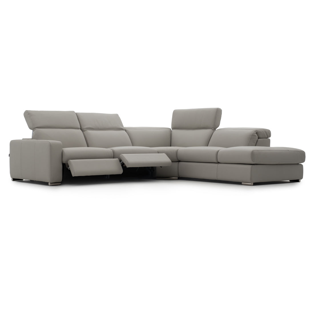 Whitmore Reclining Sectional Sofa Light Grey