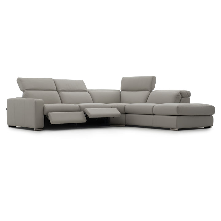 Whitmore Reclining Sectional Sofa Light Grey