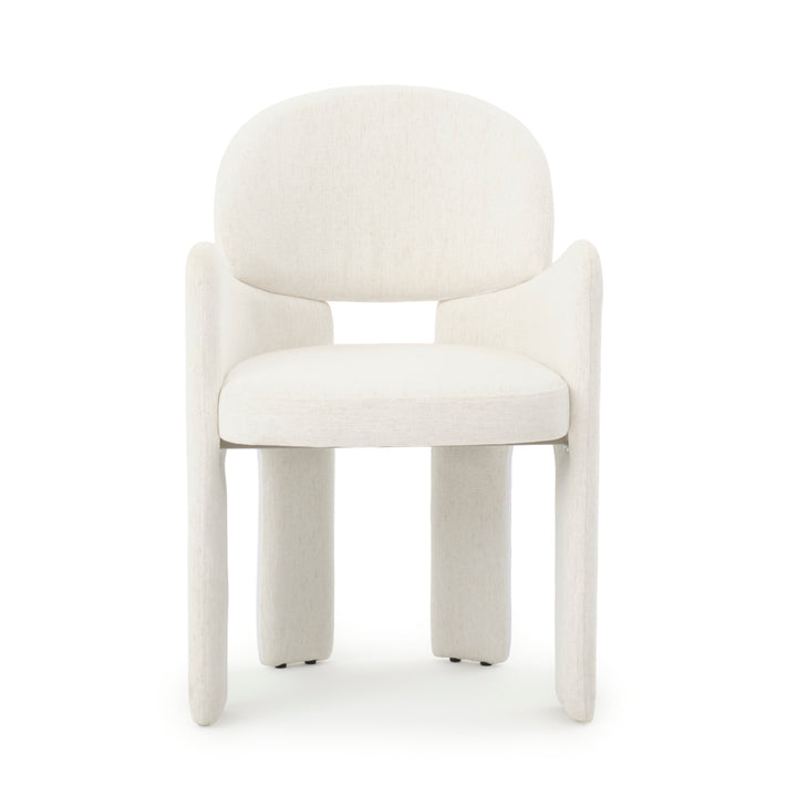 Etrina Fabric Armchair Off White