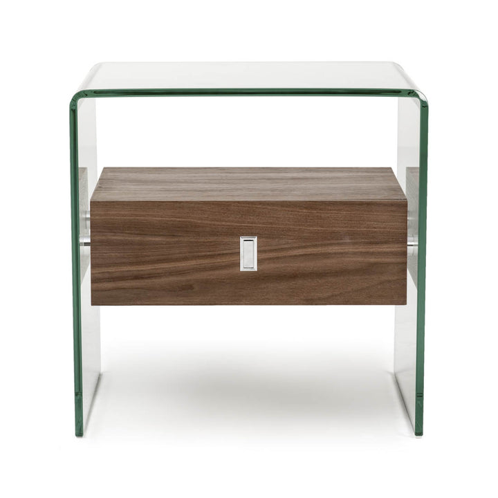 Nima Glass End Table Clear