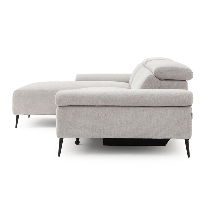 Eldan Fabric Sectional Sofa Light Grey