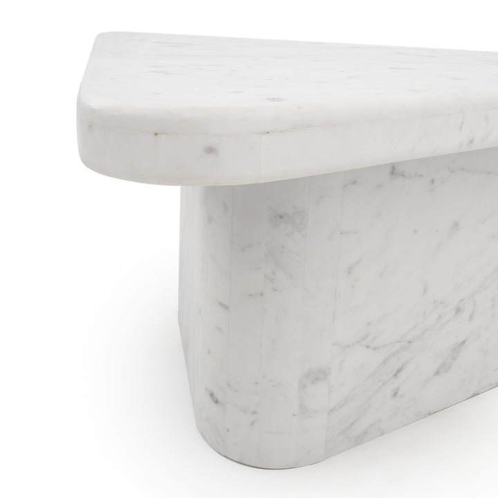 Wamika Marble Coffee Table White