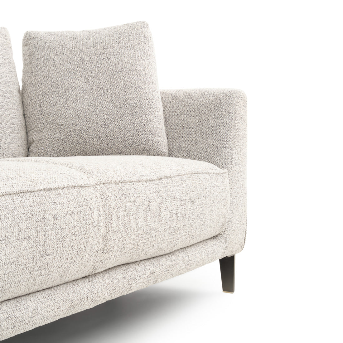 Wester Fabric Loveseat Black & White