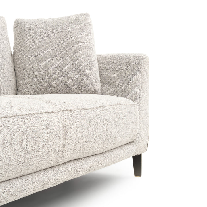 Wester Fabric Loveseat Black & White