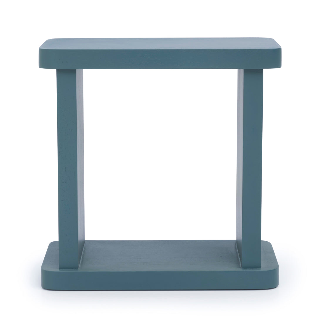 Siya Wood Accent Table Light Blue