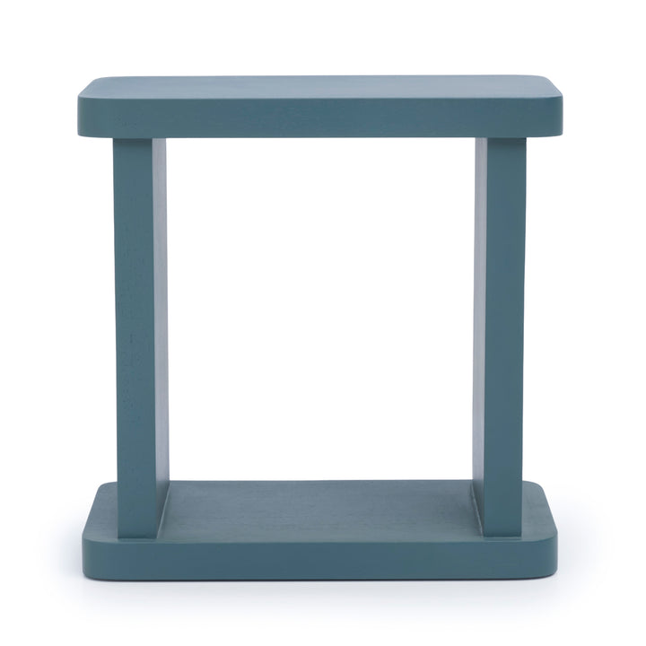 Siya Wood Accent Table Light Blue