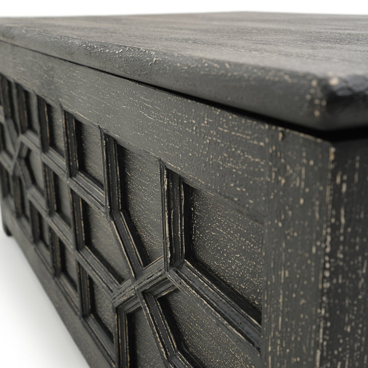 Indira Coffee Table with Storage Dark Grey