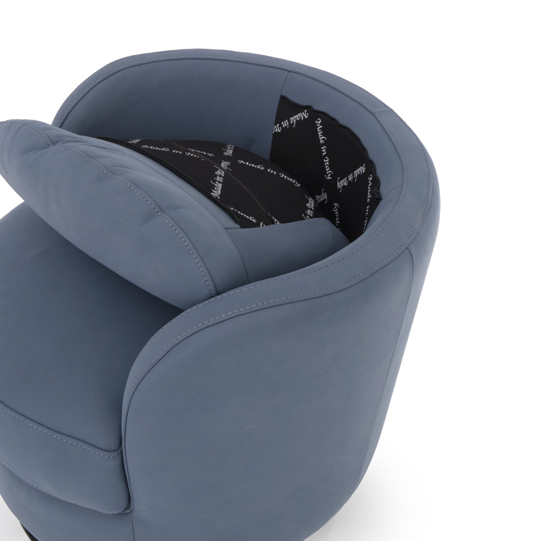 Wedia Swivel Accent Chair Dark Blue
