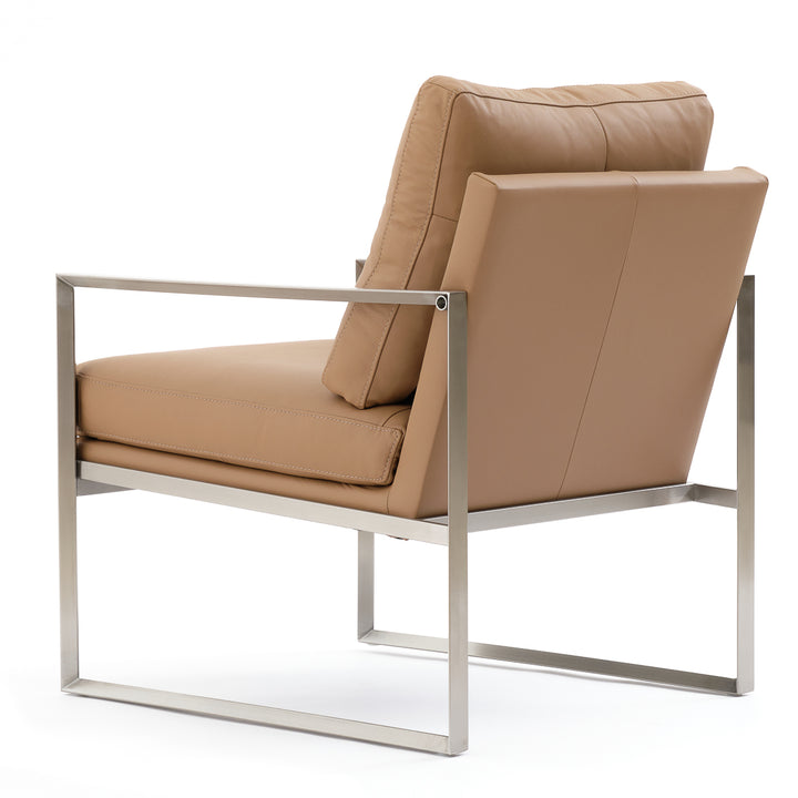 Everton Leather Accent Chair Cognac
