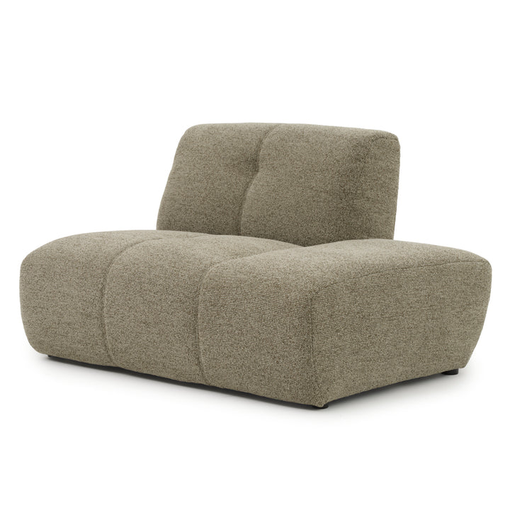 Nalinda Armless Chair W/Right Bumper Light Green