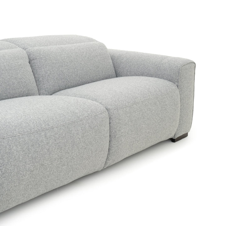Niguel Fabric Reclining Sofa Light Grey