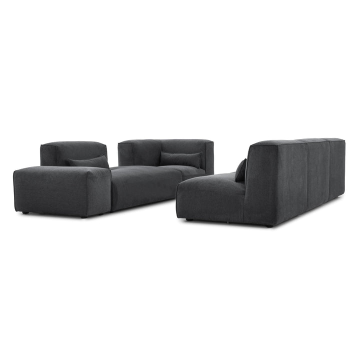 Ellemia Fabric Modular Set Dark Grey