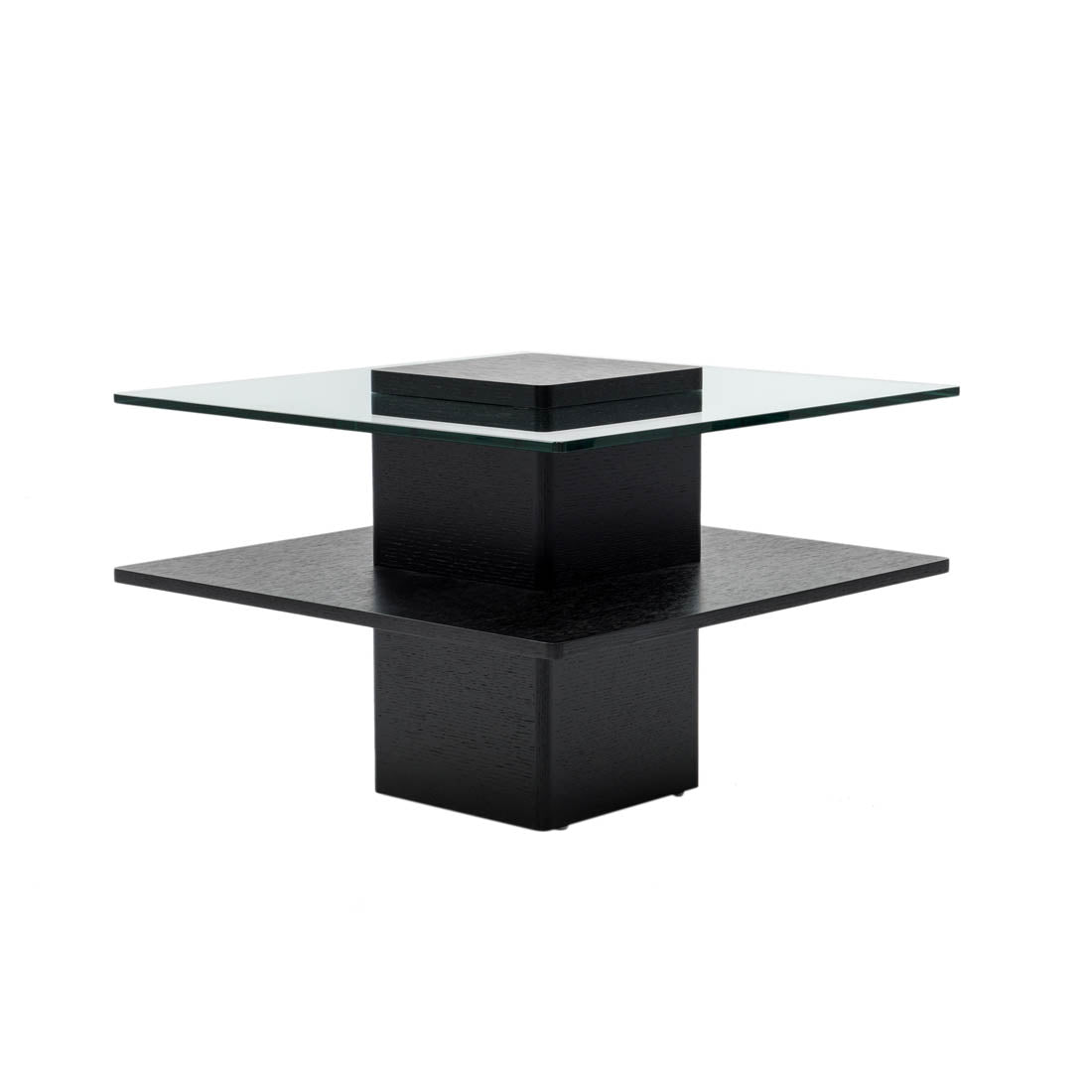 Piatto Glass End Table Clear