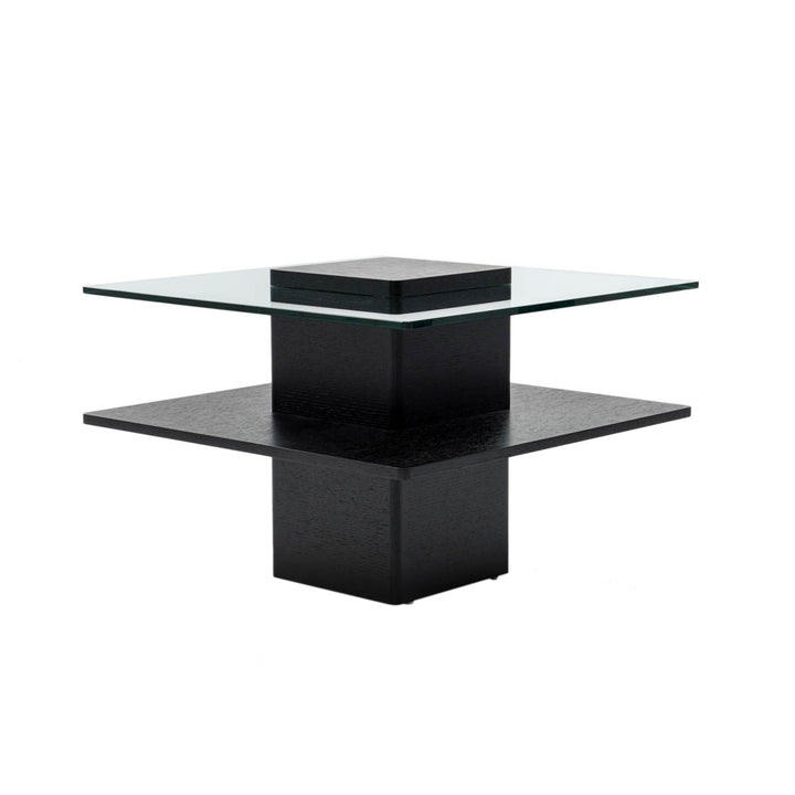 Piatto Glass End Table Clear