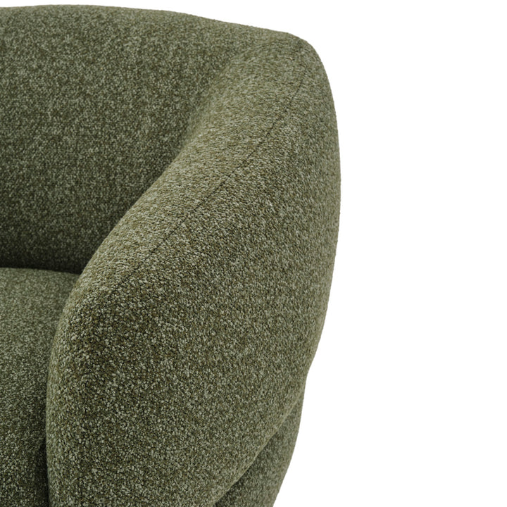 Nesla Fabric Accent Chair Dark Green