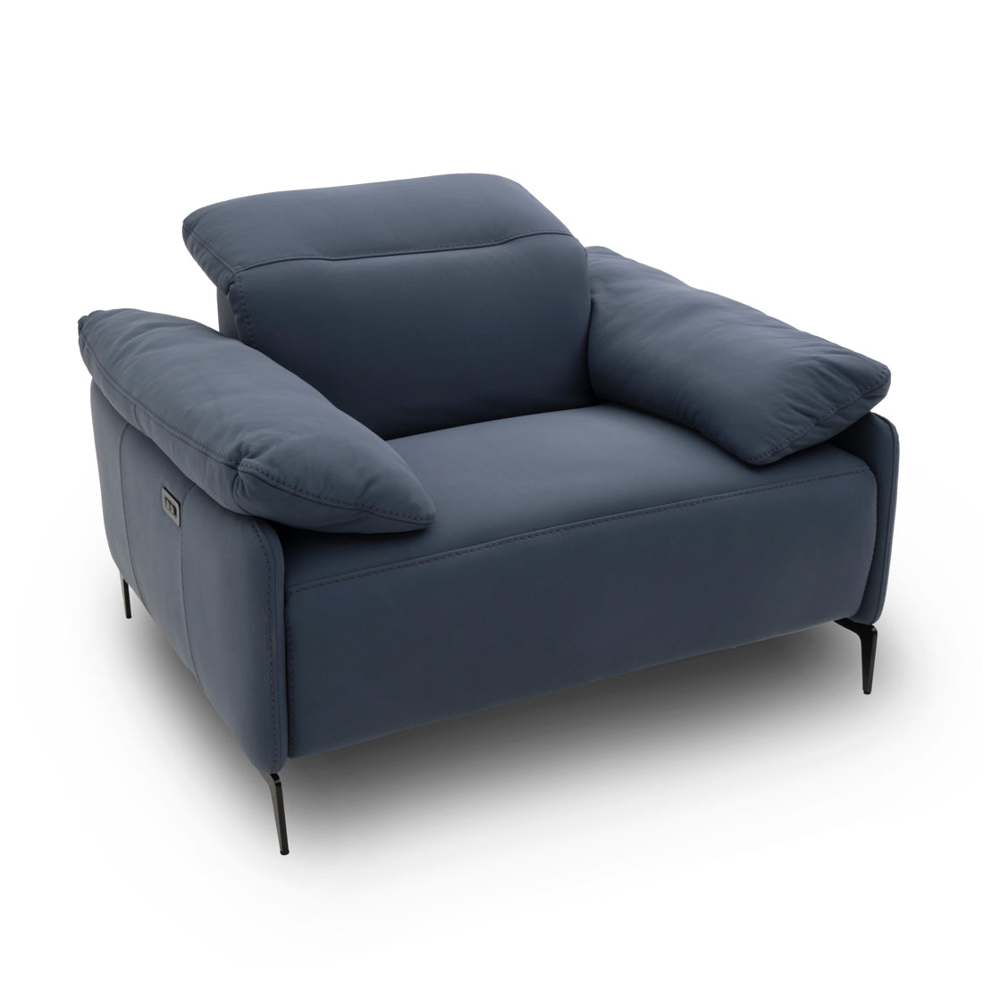 Wakely Reclining Accent Chair Dark Blue