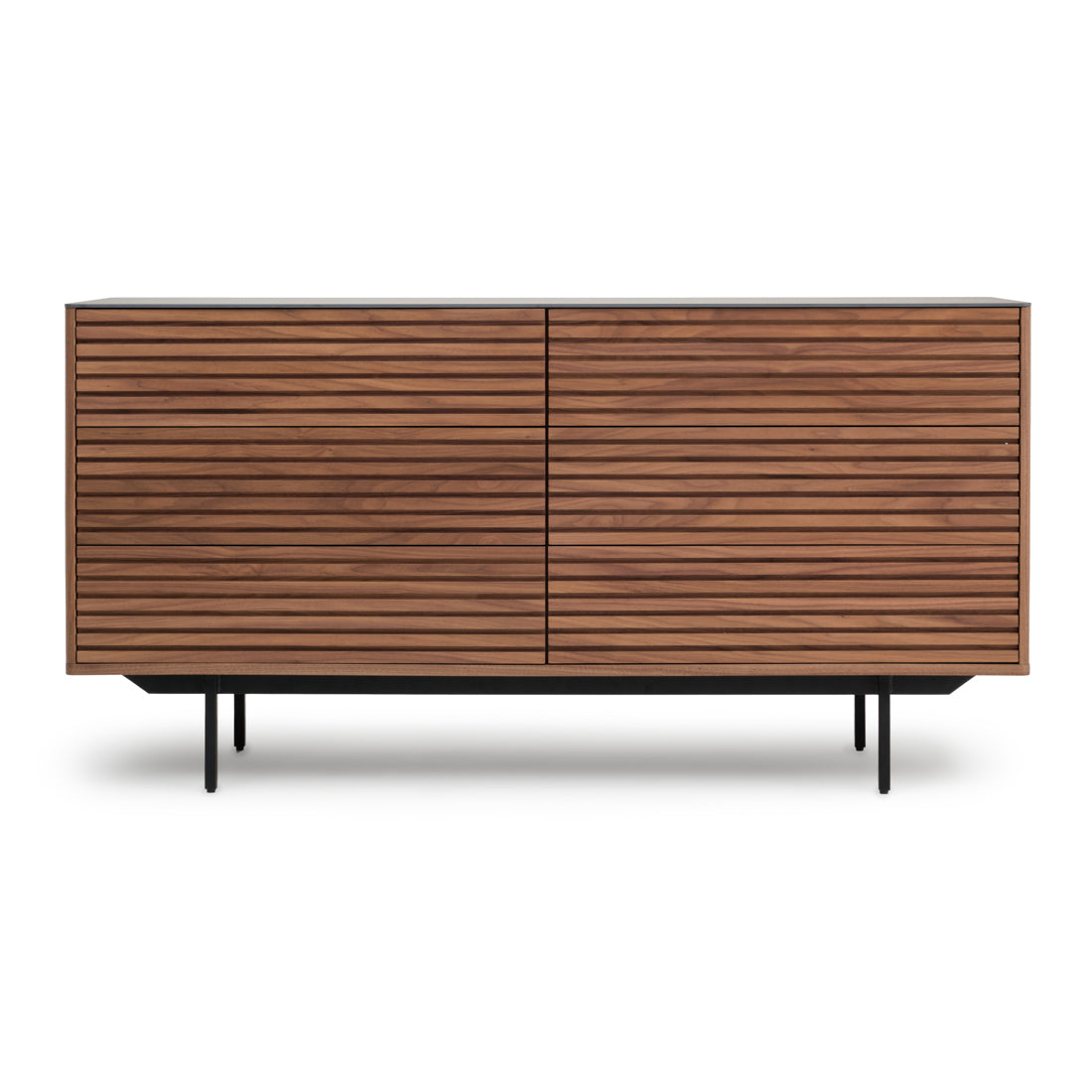 Ezio 6-Drawer Dresser Dark Brown