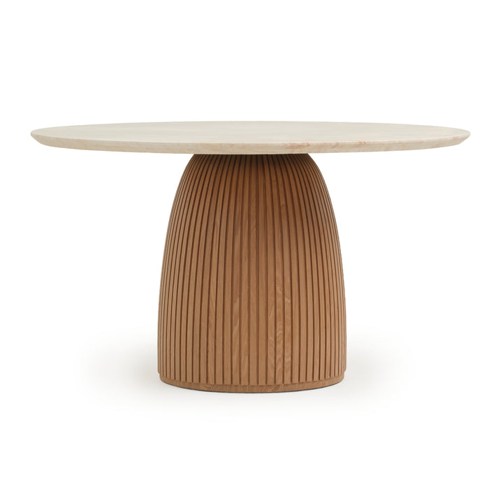 Namora Travertine Dinette Table Light Brown